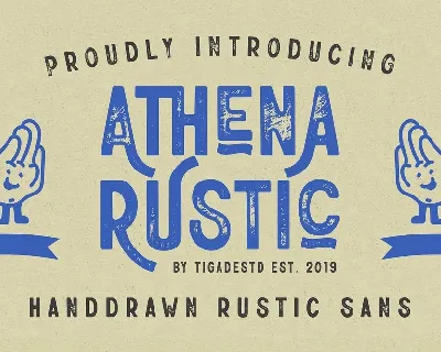 Athena Rustic font