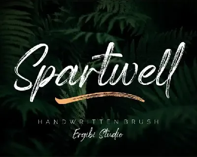 Spartwell Brush font