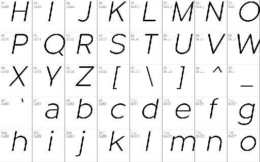 Metrisch font