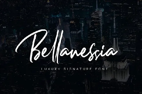 Bellanessia Signature font