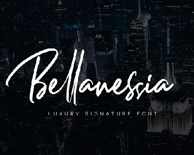 Bellanessia Signature font