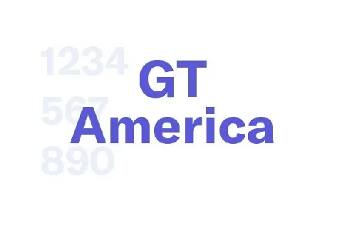 GT America Family font