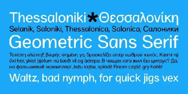 SK Selanik font