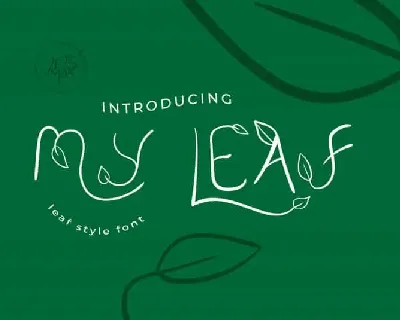 My Leaf Style font