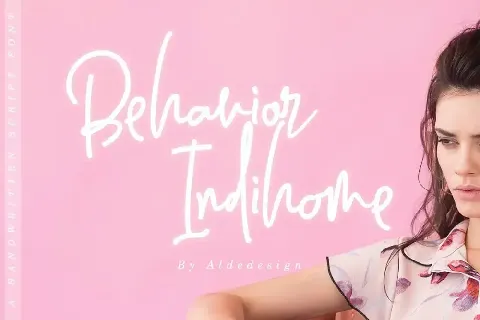 Behavior Indihome Signature font