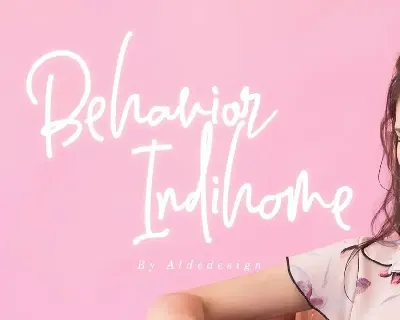 Behavior Indihome Signature font