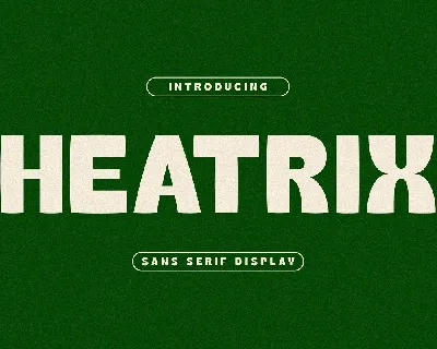 Heatrix font