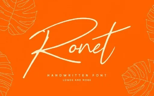 Ronet Script font