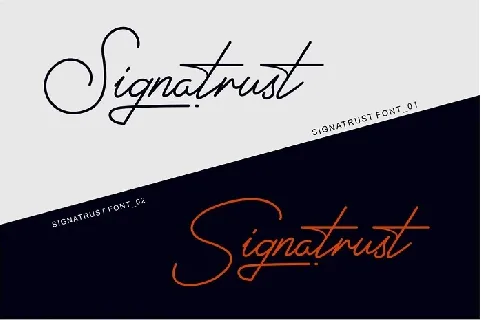 Signatrust Elegant font