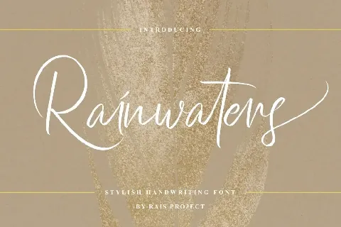 Rainwaters Demo font
