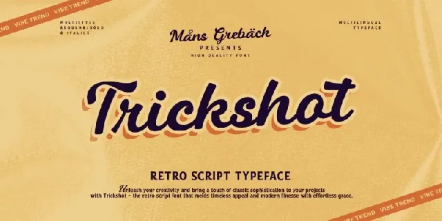 Trickshot font