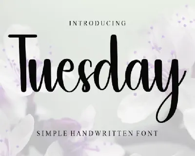 Tuesday font