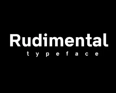 Rudimental font