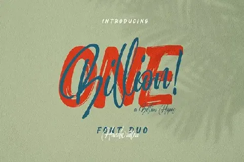 Onebillion Script Duo font