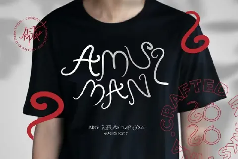 Amulman Modern Curly font