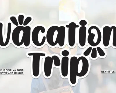 Vacation Trip Display font