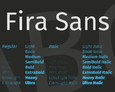 Fira Sans Family font