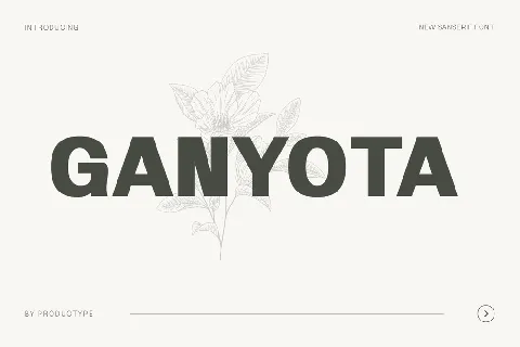 Ganyota Personal use font