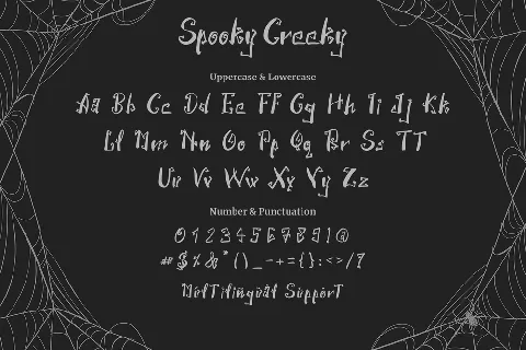 Spooky Creeky font