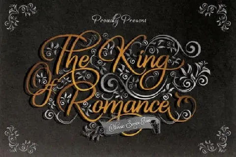 The King Of Romance Script font