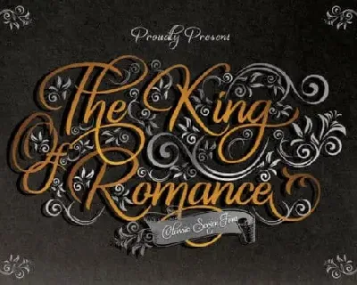 The King Of Romance Script font