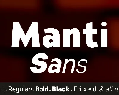 Manti Sans Family font