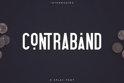 Contraband Display font