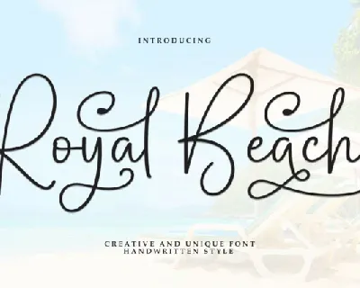 Royal Beach Script font