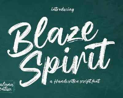 Blaze Spirit font
