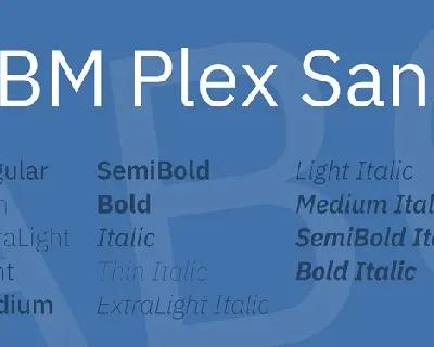 IBM Plex Sans Family font