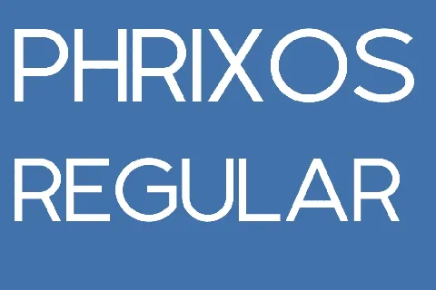 Phrixos font