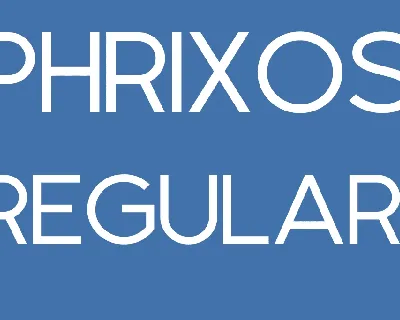 Phrixos font