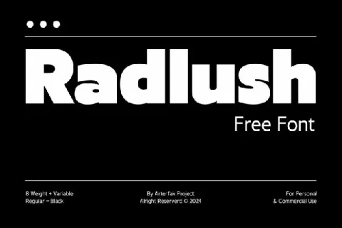 Radlush Family font