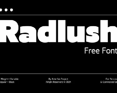 Radlush Family font