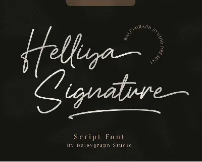 Helliya Signature font