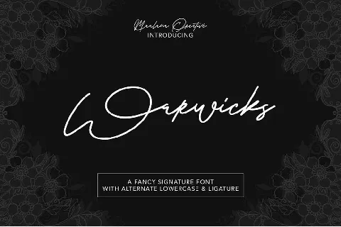 Warwicks font