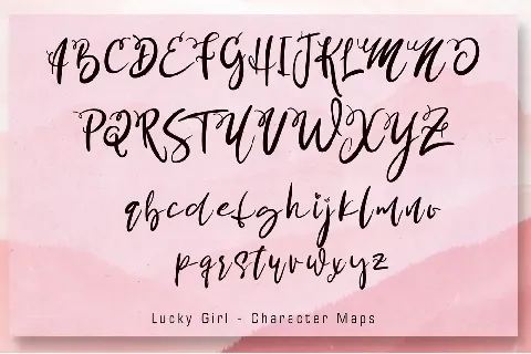 Lucky Girl font