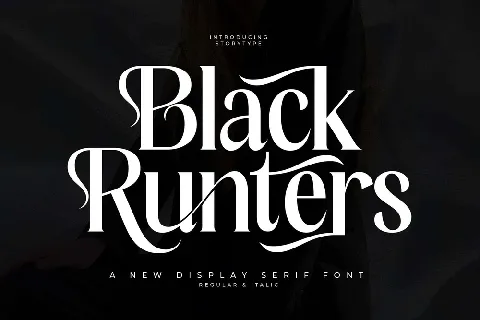 Black Runters font
