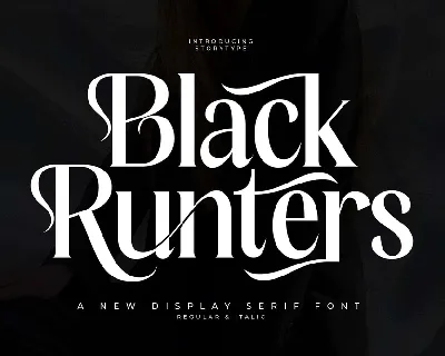 Black Runters font