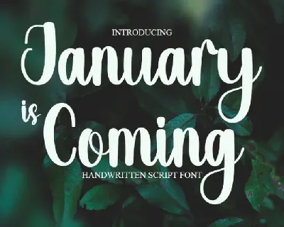 January Is Coming font