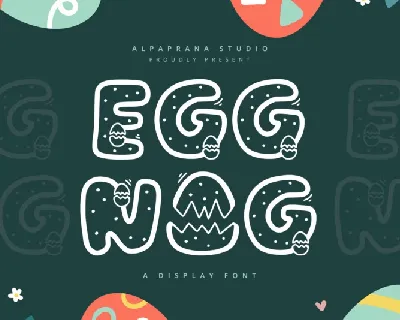 Eggnog – Display font