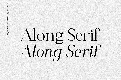 Along Serif BSC font