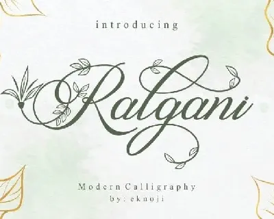 Ralgani Calligraphy font