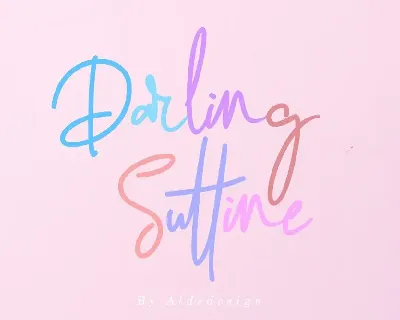 Darling Suttine Signature font