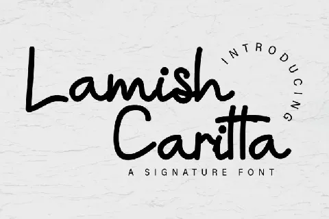 Lamish Caritta Handwritten font