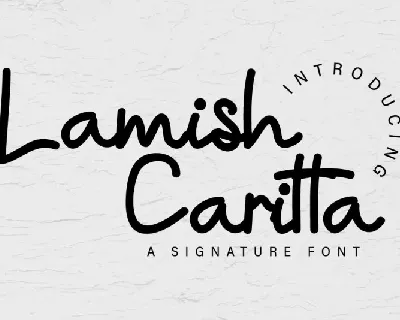 Lamish Caritta Handwritten font