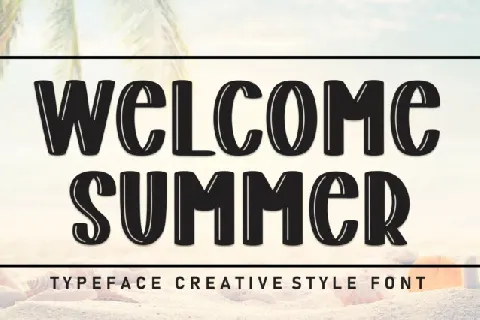 Welcome Summer Display font