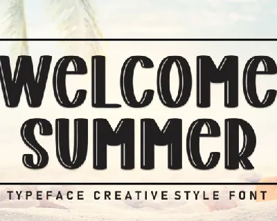Welcome Summer Display font