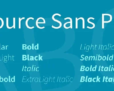 Source Sans Pro Family font