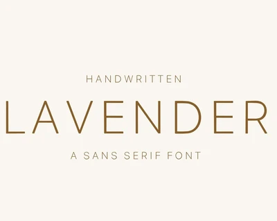 Lavender font